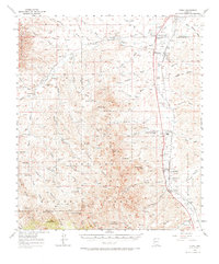 Tubac 1957 topographic map thumbnail