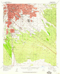 Tucson 1957 topographic map thumbnail