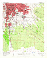 Tucson 1957 topographic map thumbnail