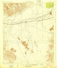 Wellton 1929 topographic map preview