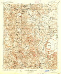 Bradshaw Mountains topographic map thumbnail