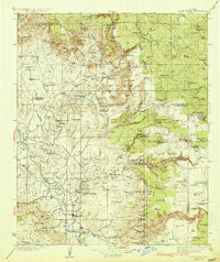 Camp Verde 1936 topographic map thumbnail