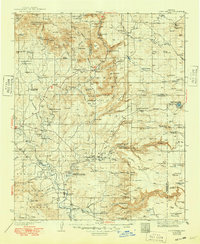 Camp Verde 1936 topographic map thumbnail