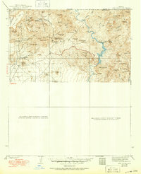 Cave Creek 1939 topographic map thumbnail
