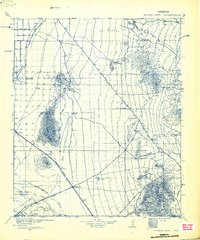 Newman Peak 1934 topographic map thumbnail
