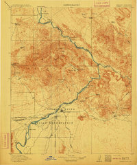 Parker 1911 topographic map preview
