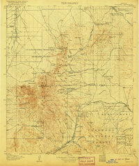 Patagonia 1905 topographic map thumbnail