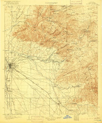 Tucson 1905 topographic map thumbnail
