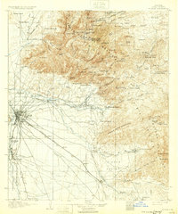 Tucson 1905 topographic map thumbnail