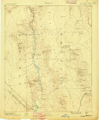 Camp Mohave 1886 topographic map thumbnail