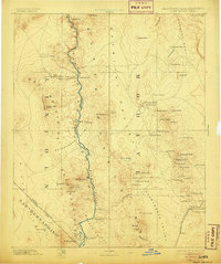 Camp Mohave 1892 topographic map thumbnail