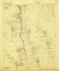 Camp Mohave 1892 topographic map thumbnail