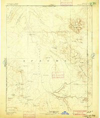 Canyon De Chelly 1892 topographic map thumbnail