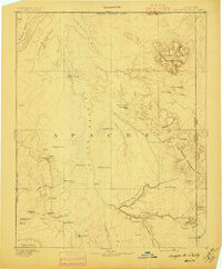 Canyon De Chelly 1892 topographic map thumbnail