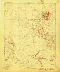 Canyon De Chelly 1892 topographic map thumbnail
