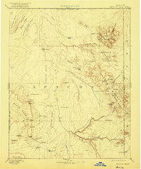 Canyon De Chelly 1892 topographic map thumbnail