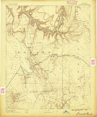 Diamond Creek 1886 topographic map thumbnail