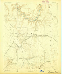 Diamond Creek topographic map thumbnail