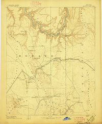 Diamond Creek 1892 topographic map thumbnail