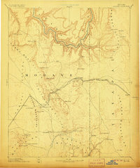 Diamond Creek 1892 topographic map thumbnail