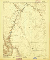 Echo Cliffs 1886 topographic map thumbnail