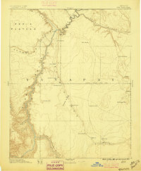 Echo Cliffs 1891 topographic map thumbnail