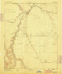Echo Cliffs 1886 topographic map thumbnail