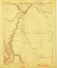 Echo Cliffs 1891 topographic map thumbnail