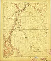 Echo Cliffs 1891 topographic map thumbnail