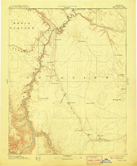 Echo Cliffs 1891 topographic map thumbnail