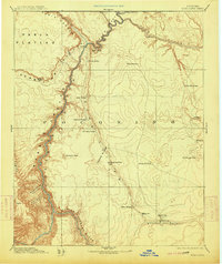 Echo Cliffs 1891 topographic map thumbnail