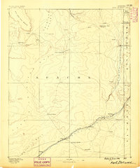 Fort Defiance 1886 topographic map thumbnail