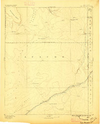 Fort Defiance 1892 topographic map thumbnail