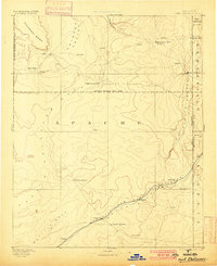 Fort Defiance 1892 topographic map thumbnail