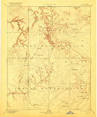 Marsh Pass 1892 topographic map preview
