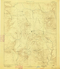 Prescott 1892 topographic map thumbnail