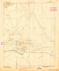 San Francisco Mtns 1886 topographic map thumbnail