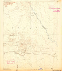 San Francisco Mtns 1891 topographic map thumbnail