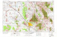 Tucson 1956 topographic map thumbnail