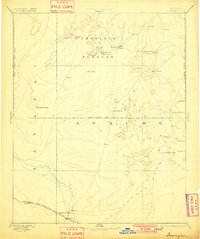 Tusayan 1886 topographic map thumbnail