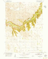 Ainsworth NW 1954 topographic map thumbnail
