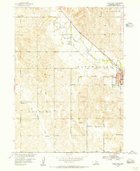Albion West 1954 topographic map thumbnail