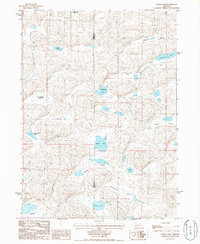 Alkali Lake 1986 topographic map thumbnail
