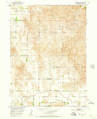Ansley NE 1951 topographic map thumbnail