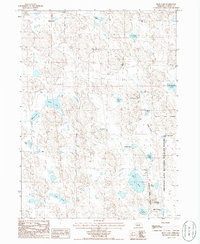 Bean Lake 1986 topographic map thumbnail