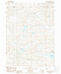 Bean Soup Lake 1985 topographic map thumbnail