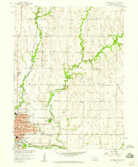 Beatrice East 1957 topographic map thumbnail
