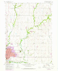 Beatrice East 1957 topographic map thumbnail