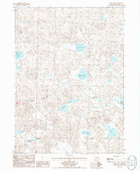 Beck Lake 1986 topographic map thumbnail