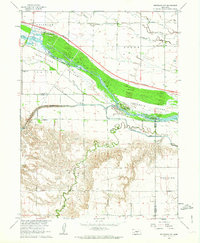 Bertrand NW 1962 topographic map thumbnail